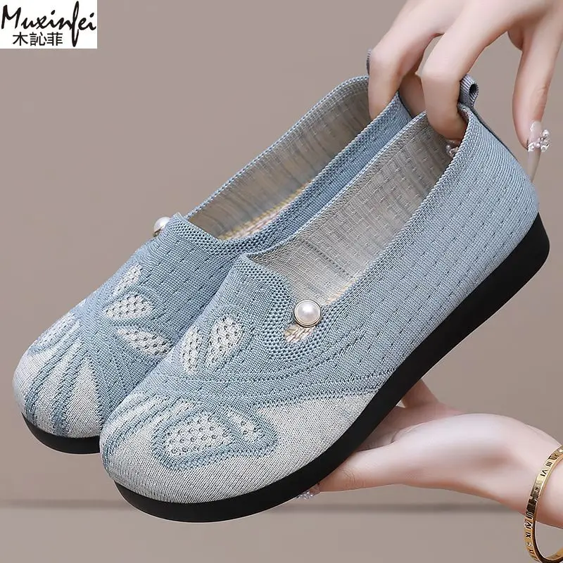 

​Women's Shoes Summer Casual Sneakers Slip on Breathable Soft Sole Woman Shoes Anti Odor Free Shipping Shoes