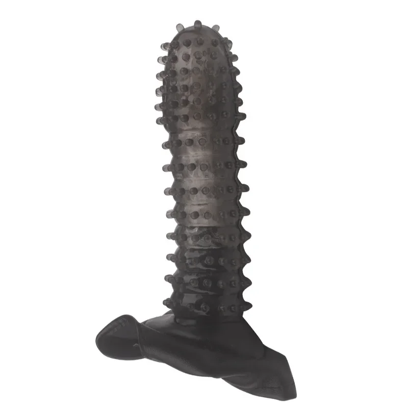 Wearable Dildo Wolf Toothed Leather Pants Male Large Penis Extension Reusable Condom Adult Male Sex Toy view 3