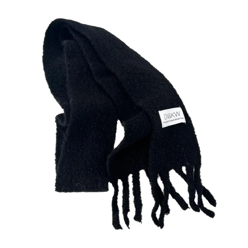 Versatile Scarf for Girls Winter Decorative Scarf for Student Maillard Styling
