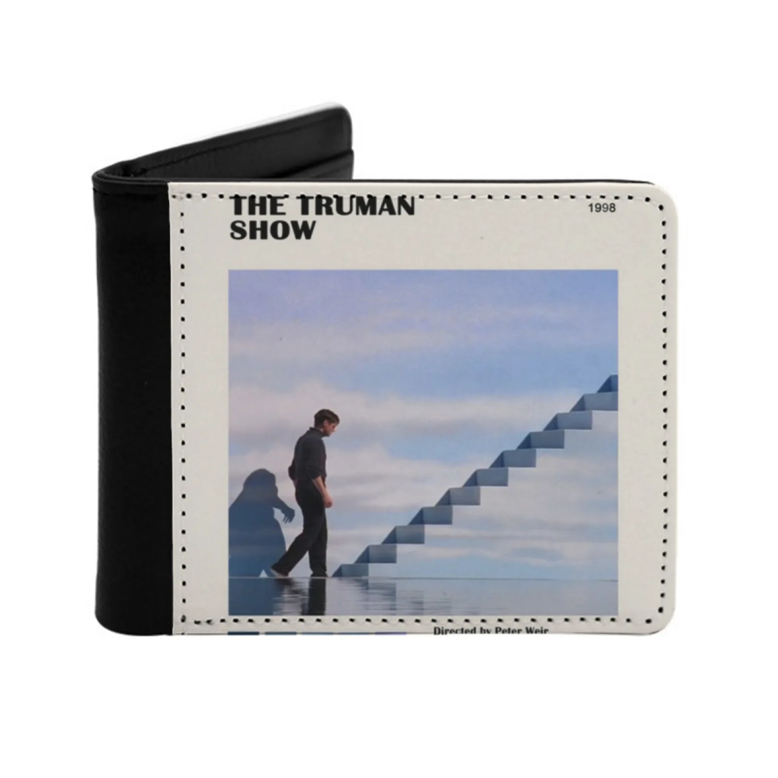 

Show Movie Poster Short Men's Wallet Multifunction Purse Male Pu Leather Wallet Jim Carrey The Truman Show Movie Truman Show