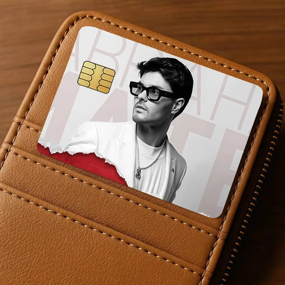 Spanish singer Abraham Mateo Credit Card 4PCS Anti-scratch Waterproof Stickers for Bank Debit Decorative Protection Bus Subway