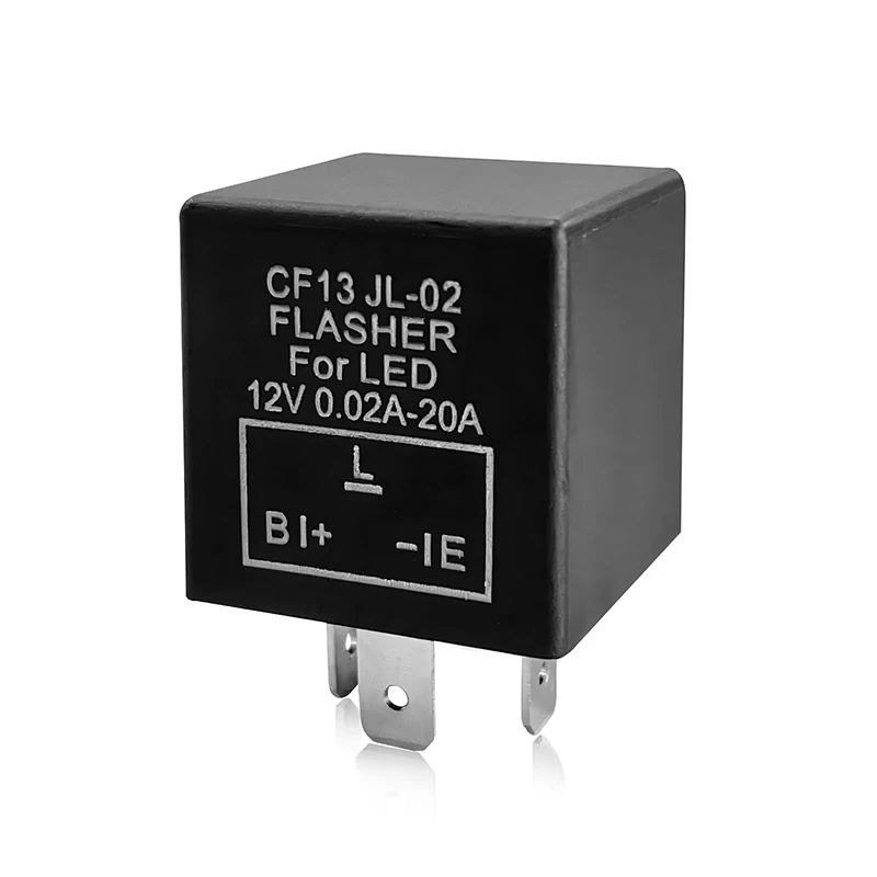 New CF13 LED Electronic Flasher Relay CF13 JL-02 EP34 3-Pin 12V 0.02A-20A Turn Signal Fixed Relay For Car Accessories