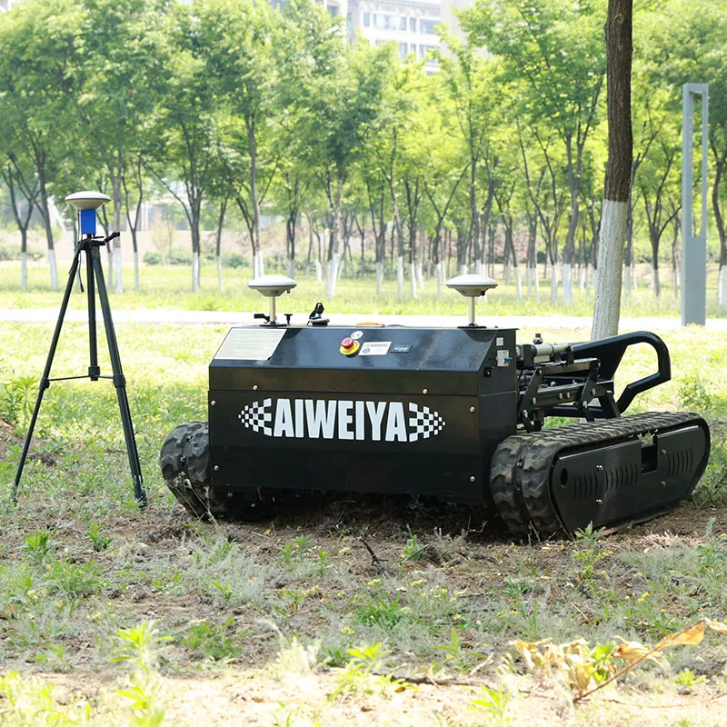 

Customized Slope Special Lawn Mower Climbing Crawler Petrol Remote Control Robot Mower Inclined Land