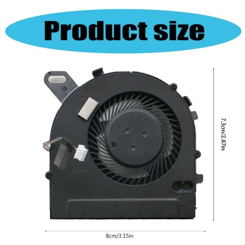 Y5LC Оригинальный вентилятор CPU CPU для 7560 V5468 V5568 P61F DC5V 0,5A 4PIN 4-WIRES LOAPTOP FAN