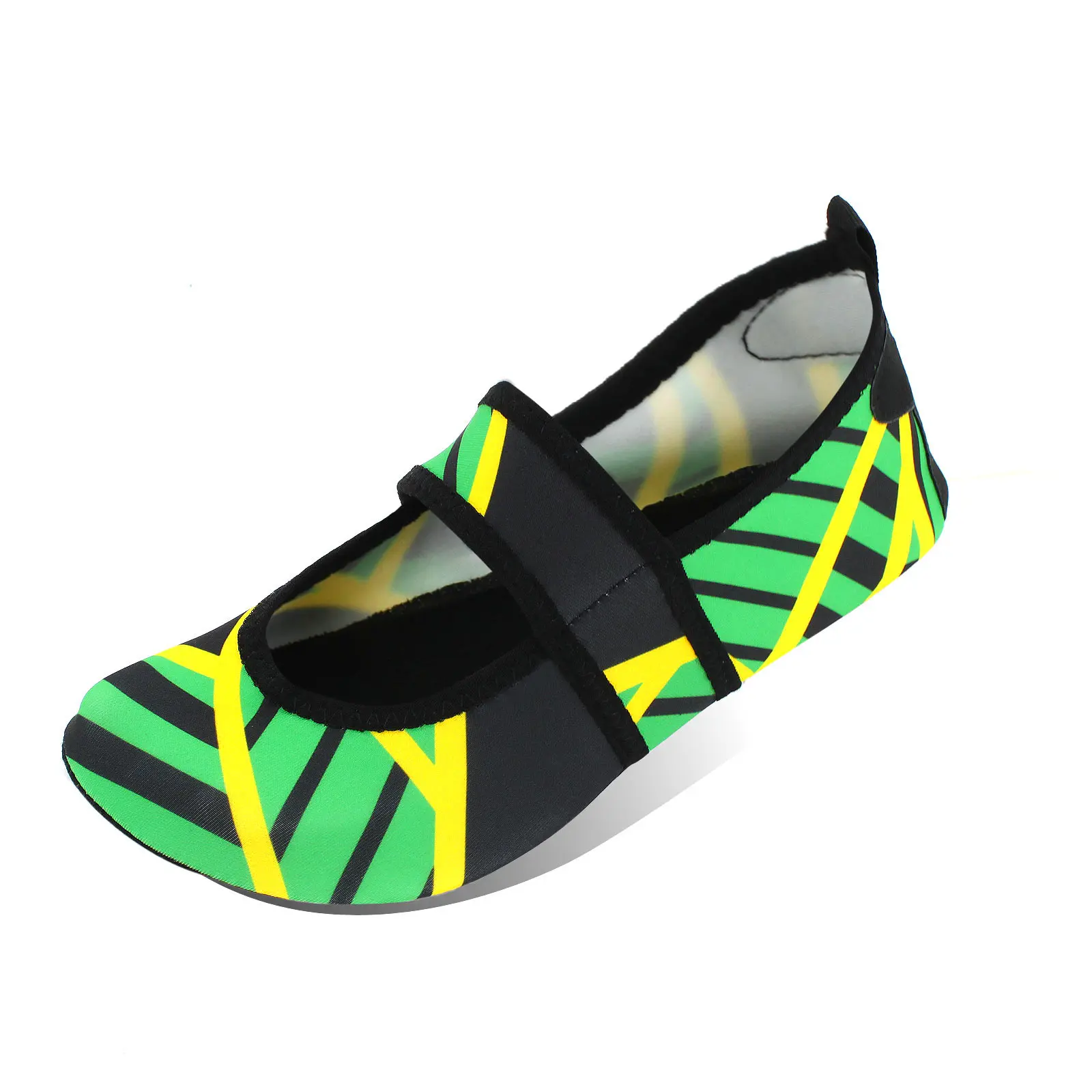 Zapatos de agua de secado rápido para mujer, calzado de playa para deportes, viajes, baile, surf al aire libre, Yoga, ejercicio, bandera de Jamaica