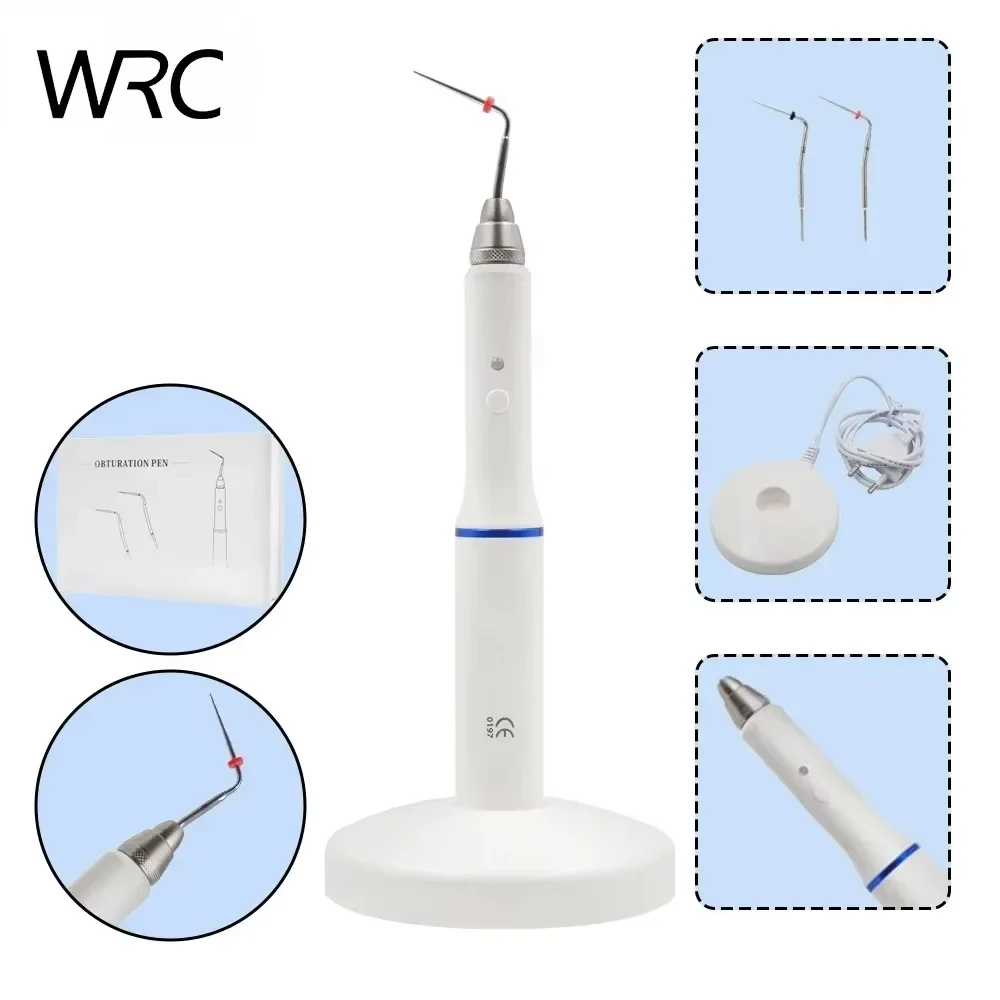 Dental Gutta Percha Obturation System Cordless Rechargeable Endo Heated Pen Hot Melt Root Canal Filling Pen With 2 Tips Clinic