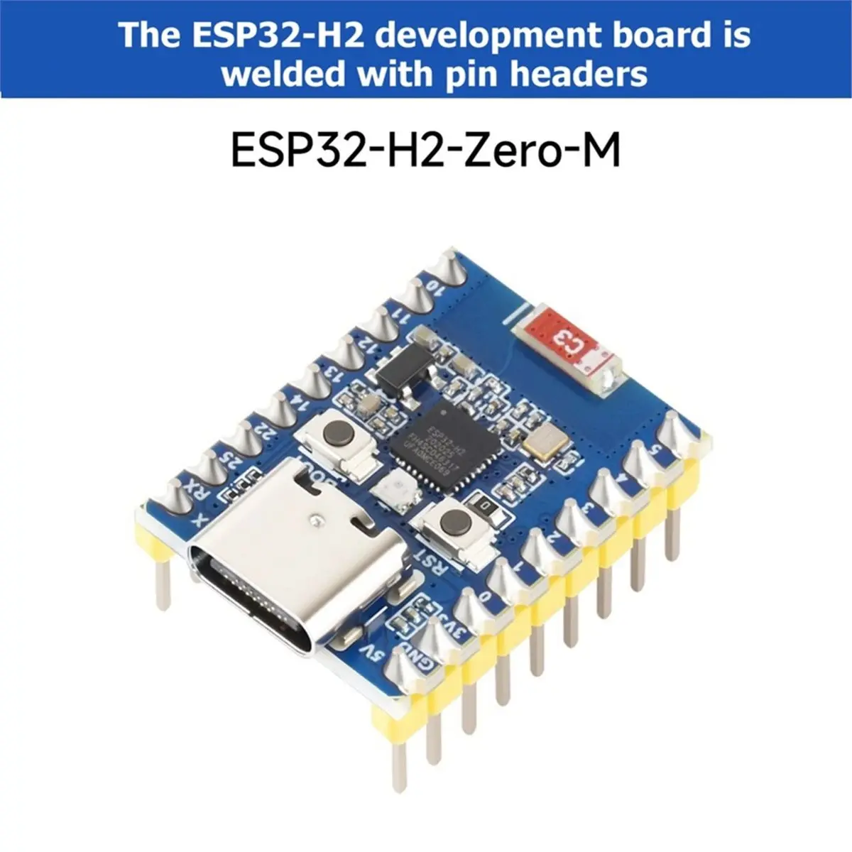 【POPULAR PICK】-2PCS H2 Zero-M MINI Development Board H2FH4S Chip USB Type-C Port for BLE/Zigbee/Thread
