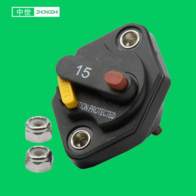 21-8 Series Circuit Breaker Easy Mount Fuse Reset Witch Inverter For RV Car Audio Marine Boat 12V 10A 15A 20A 30A 50A 80A 100A