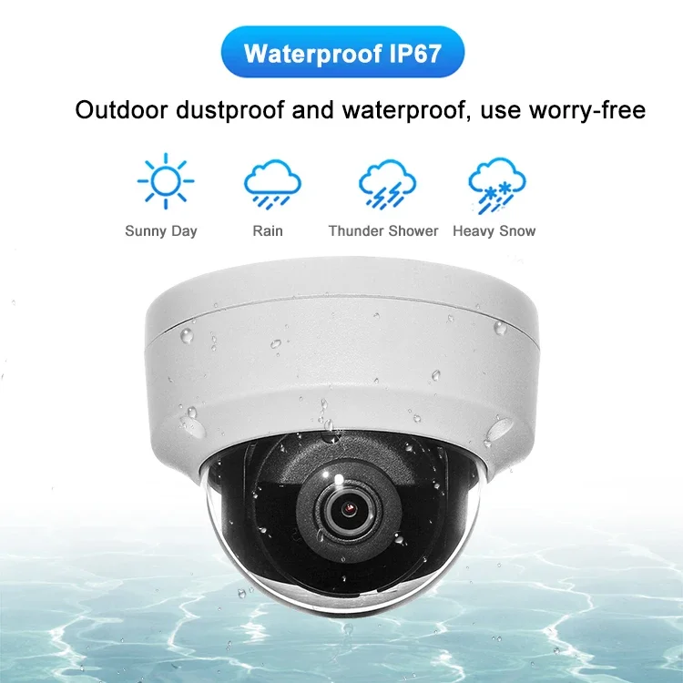 HIK Original Black 2CD2143G0-I(S) 4MP Face Detection POE IP IR Fixed Balcony Security Dome Network CCTV Video