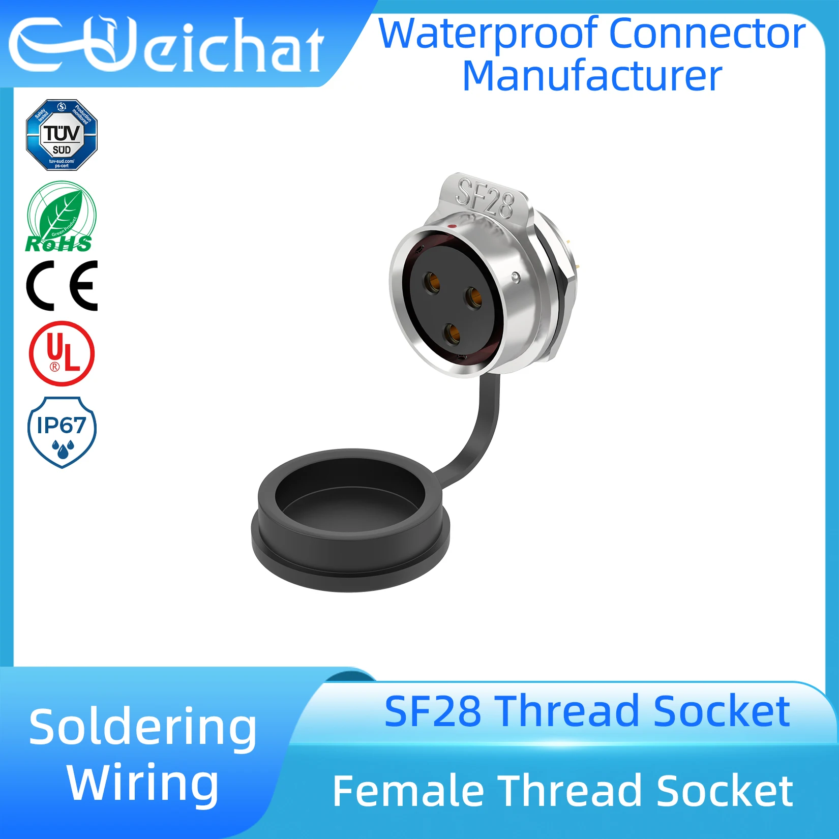 

SF28 Waterproof Industrial Cable Connector Electrical Adapter 3 4 7 10 12 16 18 20 24 26 Pin Docking Male Plug Female Socket