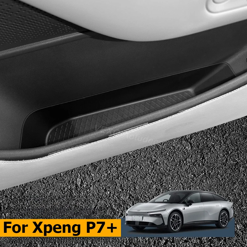 

For Xpeng P7+ 2025 Door Slot Storage Box Car Organizer Case Door Side Handle Lower Storage Accessories Car Door Tidying Interior
