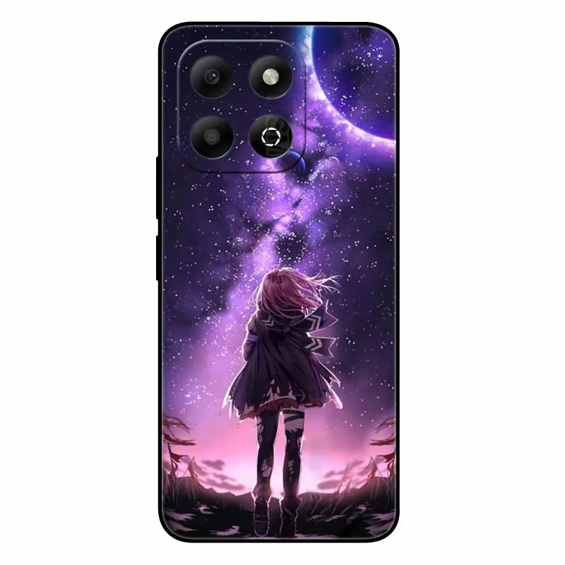 For Honor X6B Case Soft Space Wolf TPU Silicone Cover for Huawei Honor X6b Case JDY-LX1 Protection HonorX6b Girl Fashion Covers