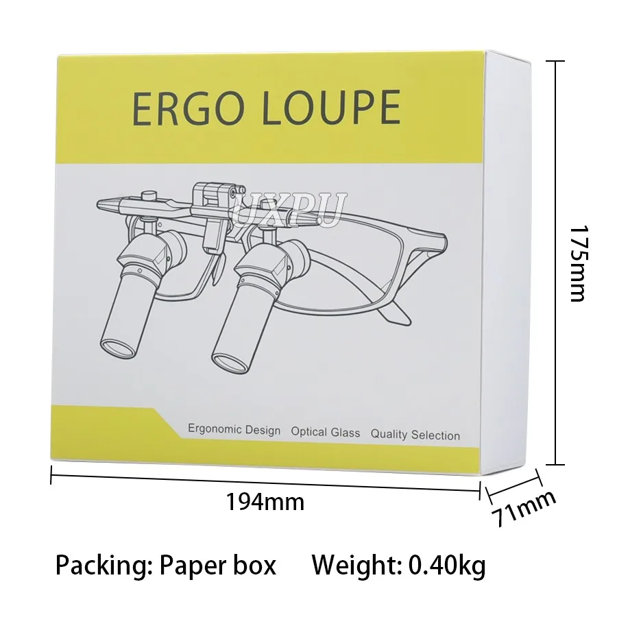 Dental Ergo Loupes 48 ° Ergo optical Loupes Oral Surgery Ergo Flip Up Loupes Bidding Farewell to Bending Over and Lowering Head