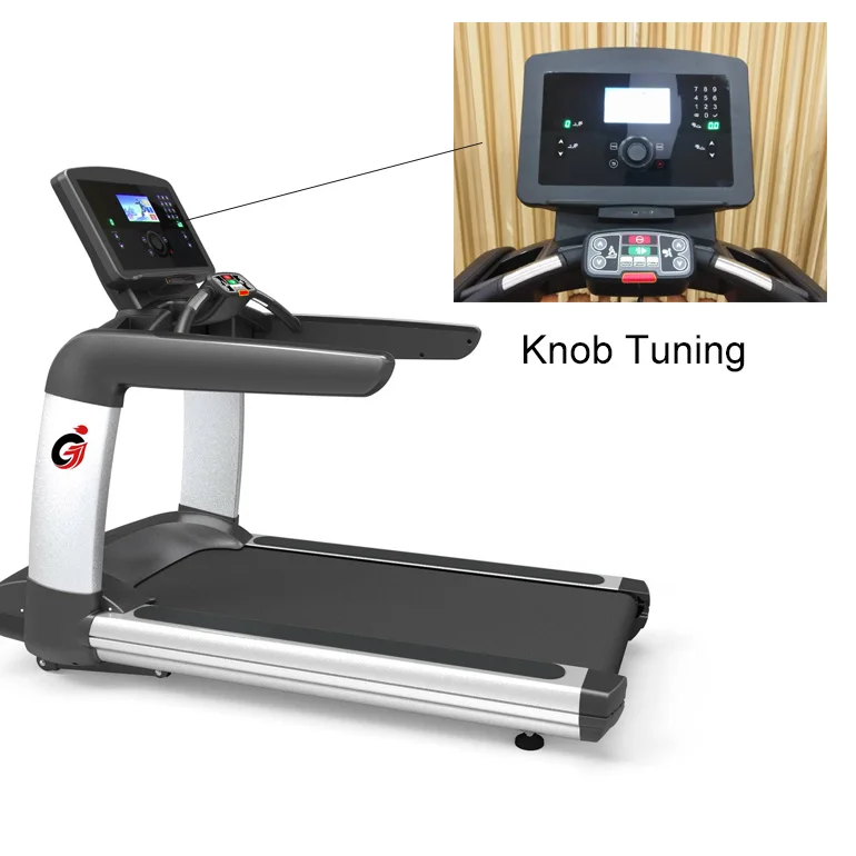 Factory Stock Cheap Portable 18.5 Inches Fitness Treadmill Gym Electric AC Motor Running & Walking Machines with Turning Knob