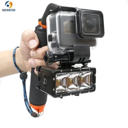 2 in 1 Shutter Pistol Trigger Float Handle Grip Diving Handheld Selfie Stick Set For Gopro 7 6 5  DJI Osmo Action Camera