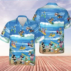 Disney Mickey und Minnie Maus Hawaii Shirt Sommer Disney Welt Geschenk Mickey und Freunde Familie Urlaub Urlaub Hawaii Shirt