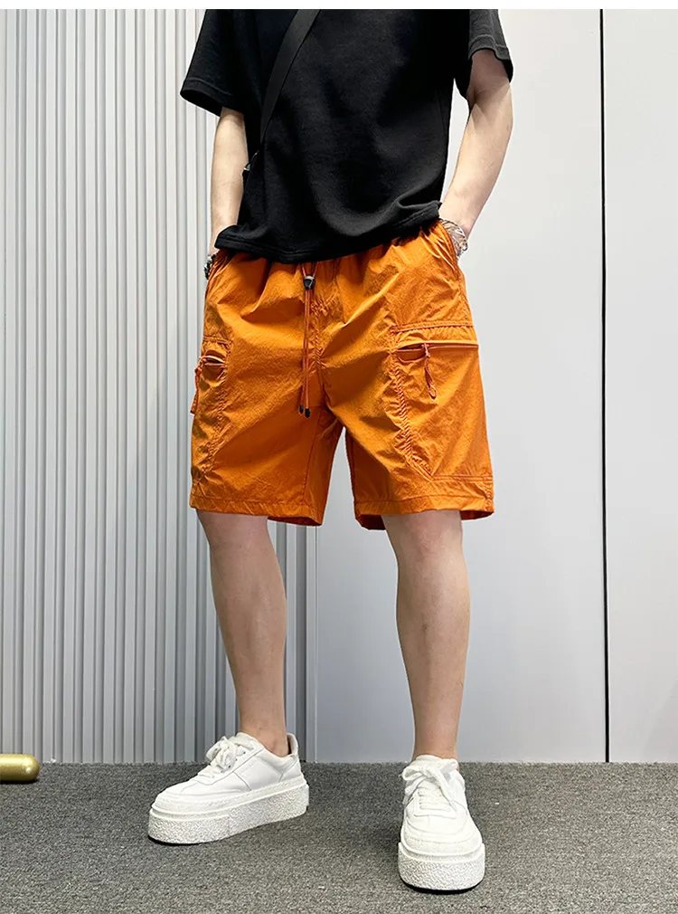 

New Men Summer Brand Solid Casual Classic Cargo Shorts Men Fashion Cotton Multi-pocket Shorts Men Outwear Breathable Shorts Male