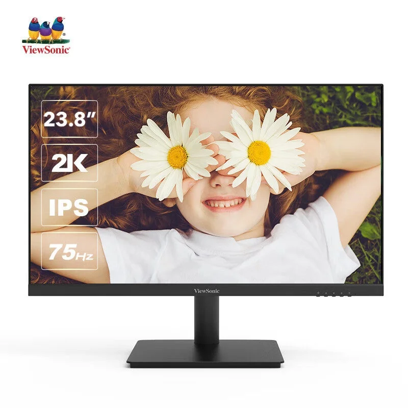 ViewSonic VA2462-2K-HD 24-Inch IPS SCREEN 75Hz Full HD LED Desktop Monitor with DP HDMI DISPLAY 2k 2560X1440 HDR10