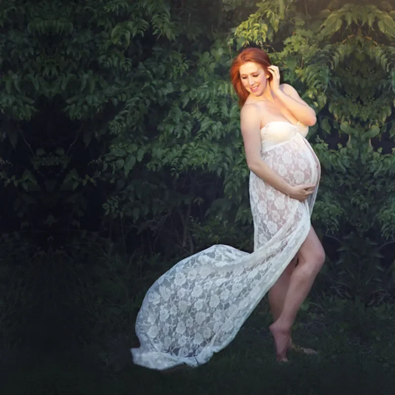 

Maternity Photography Props Pregnant Women Long Elegant Dress Romantic Photo Shoot Fancy Costume