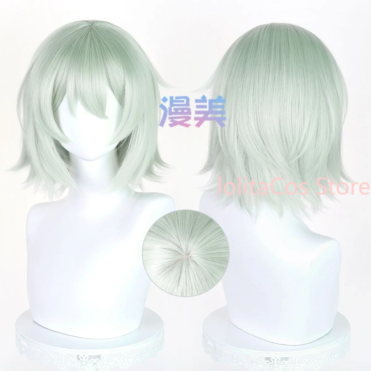 Yani Neko Sato Yani‑ko Cosplay Wig Special Slate Gray Hair Comic Con Prop Role Play Accessory Women Halloween Birthday Gift - view 3
