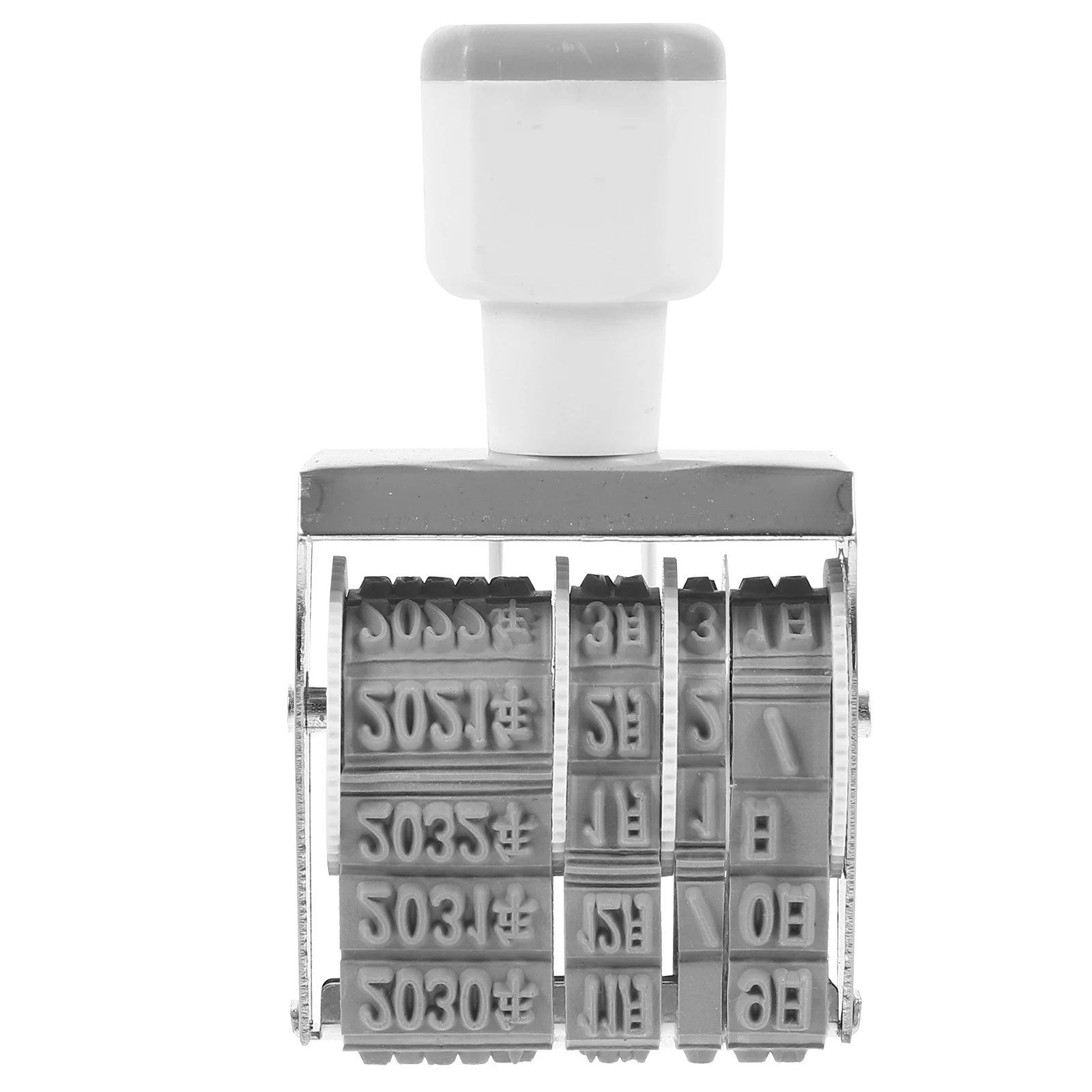

Date Stamp 7527 Grey White Rotating Gear Adjustable Year Month Day Number Office Supply Portable Mini Daily Use Hand Account