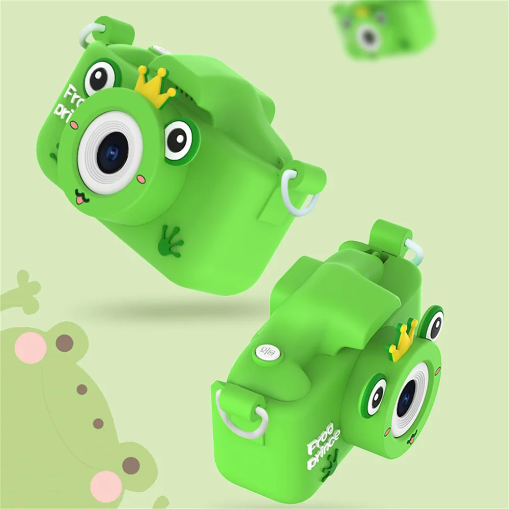 Kleiner Frosch Cartoon Kinder Digital kamera Sofort druck für Kinder Thermo druck Kamera Videospiel zeug für Weihnachten Geburtstags geschenk