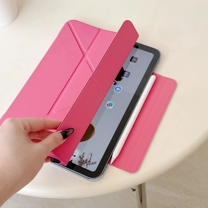 Magnetic Cover for New IPad 12th Air 8 7 6 5 4 11 M2 M3 A16 11th Pro 11 M4 M5 10th 9 8 7 Th 10.2 Mini 7 A17 Pro with Clasp Case