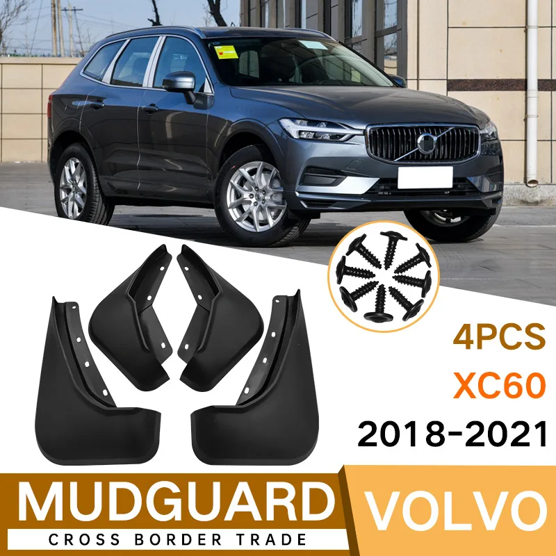 

For Volvo XC60 2018-2023 black car mudguard Reduce dust Resist tire dirt car accessories tools