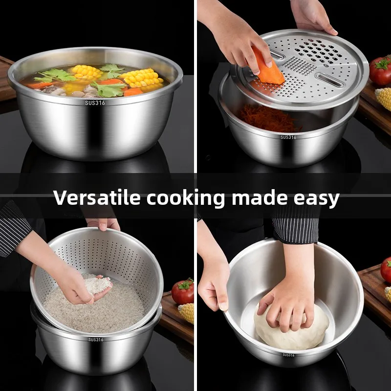 LMM stainless steel vegetable cutting artifact potato radish grater multi-functional vegetable cutting basin