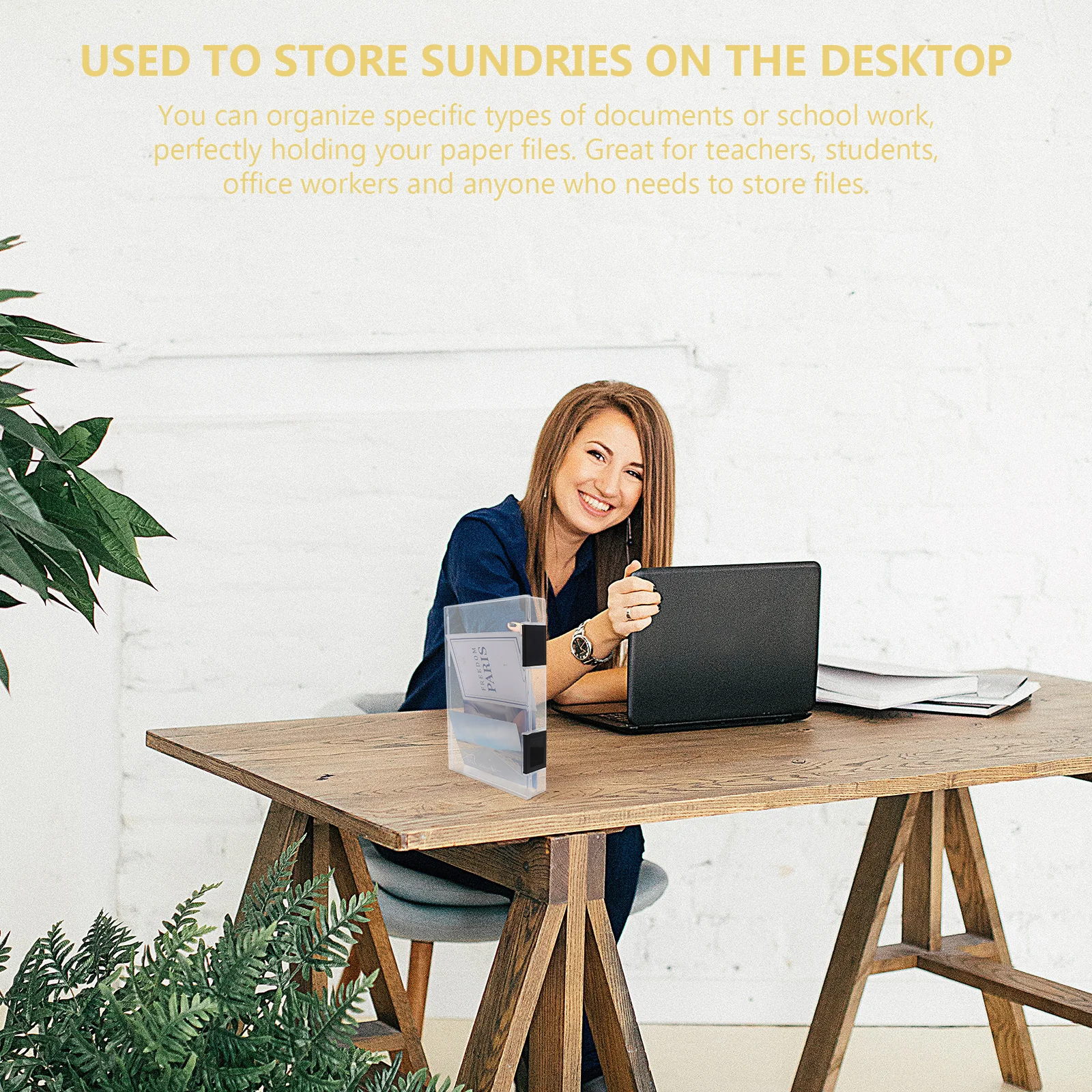 

1 шт. коробка для хранения файлов формата А5, утолщенный пластиковый органайзер для документов для офиса, учебы, домашнего использования, контейнер для хранения, держатель для файлов