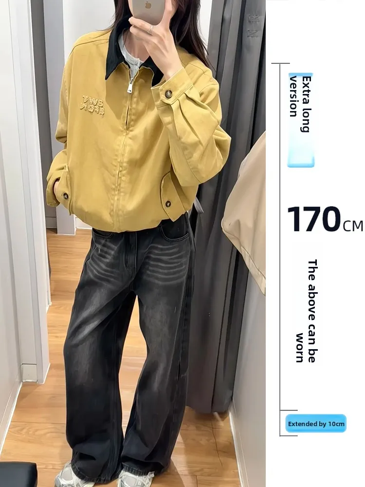 

Женские зимние утепленные джинсы с высокой талией, широкими штанинами, свободного кроя, прямые, в пол, повседневные, с эффектом похудения