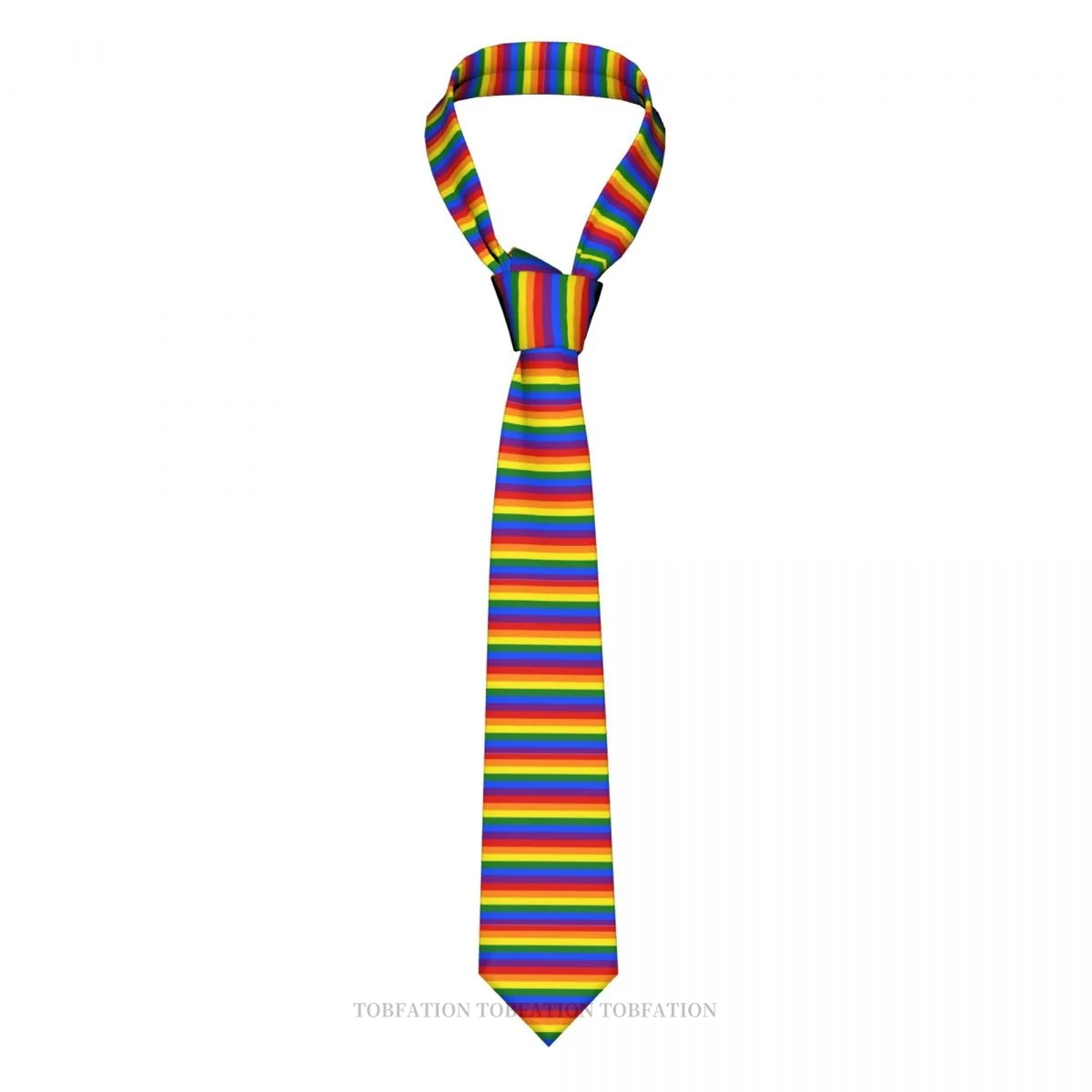 Rainbow Pride Flag Men Ties 3D Printed Hip-Hop Street Business Wedding Party Shirt Accessories