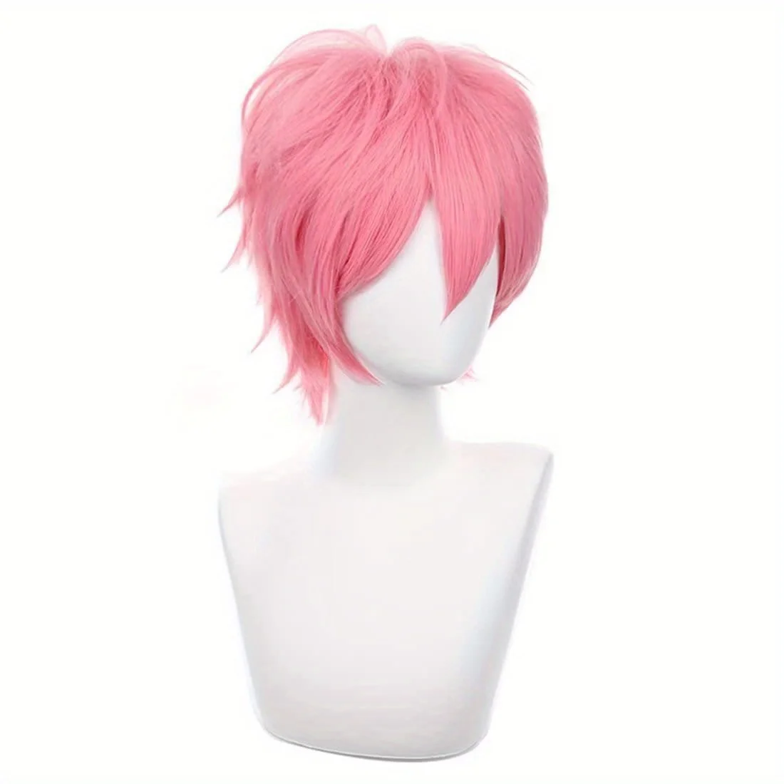 Mizi Wig Anime Cosplay Wig Alien Stage DokiDoki Women 32cm Short Pink Hair Mizi Cosplay Wigs