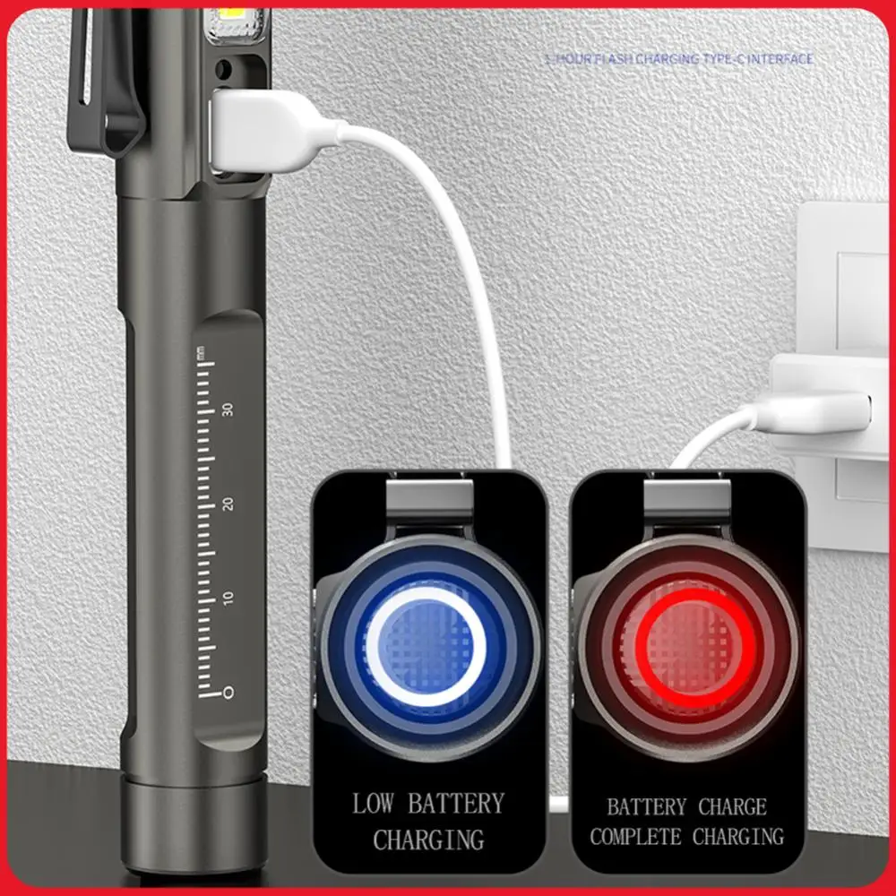 lanterna-medica-portatil-de-emergencia-em-liga-de-aluminio-recarregavel-a-prova-d'Agua-ipx5-para-diagnostico-de-medicos-e-enfermeiros