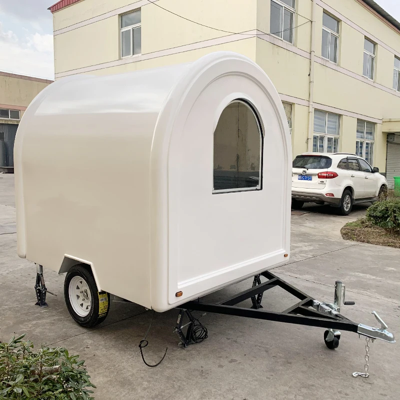 Cocktail Food Trailer Mobile Bar For Events Weddings Fully Equipped With Ice Wells Storage For Professional Mobile Bartenders