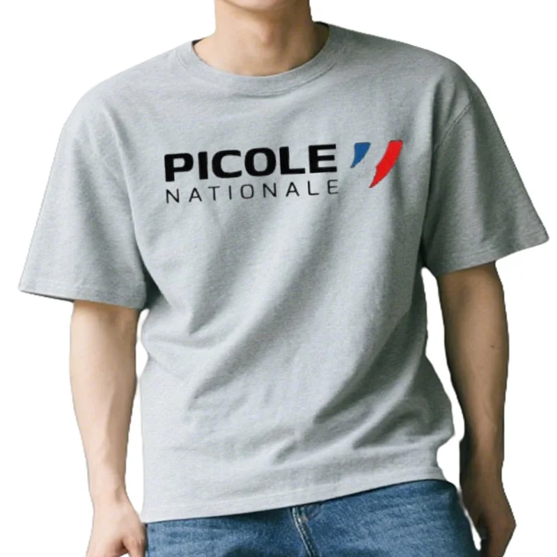 CreMobHumor-T-shirt Picole Nationale à Col Rond pour Femme, Streetwear, Simple, Décontracté, Doux, Classique, Kawaii, At