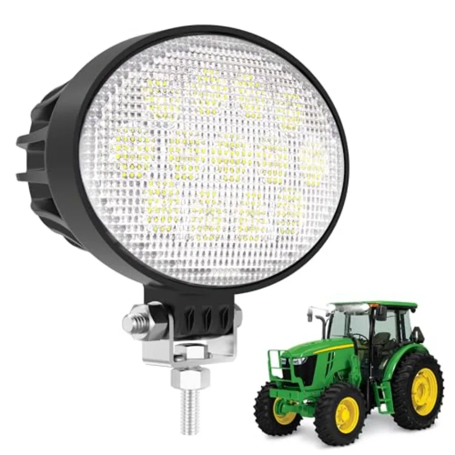 

5.8 Inch Oval LED Light Bars2026 Updated 39W 3600Lms High-Output 12-24V LED Tractor Work Lights IP67 Waterproof Led Flood Light