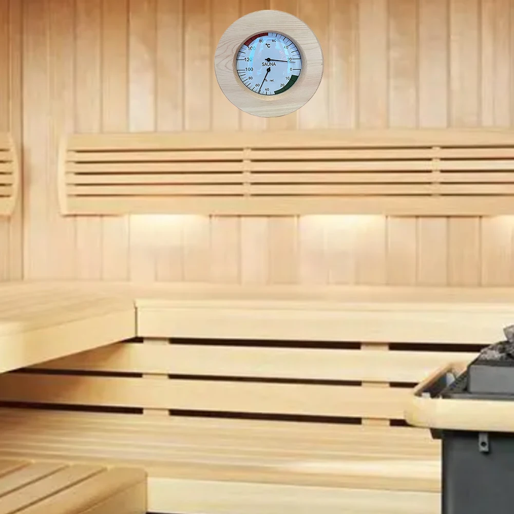 Termometro e igrometro per sauna due in uno per il bagno a vapore Monitoraggio dell'ambiente della sauna per il relax e il comfort