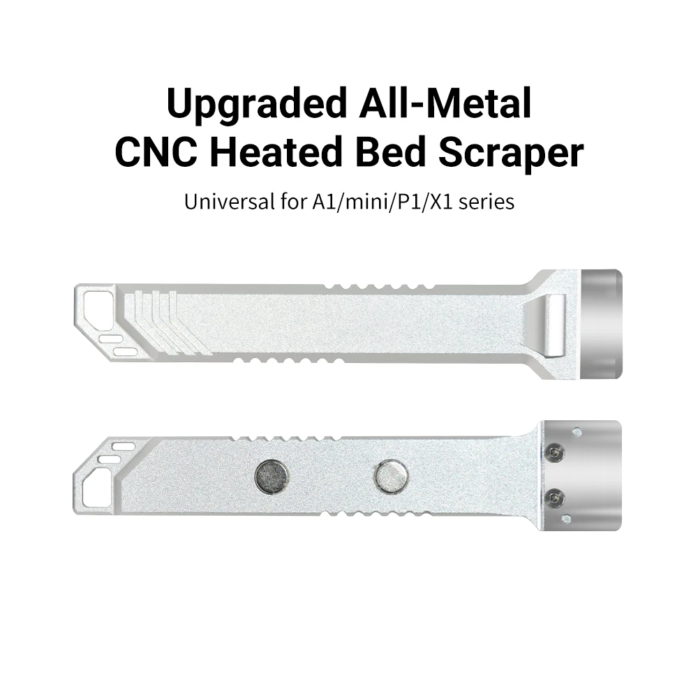 

All Metal 3D Printer Scraper SK5 Blade Print Removal Tool CNC Machined Compatible with Bamboo Lab, Creality Voron All 3D Printer