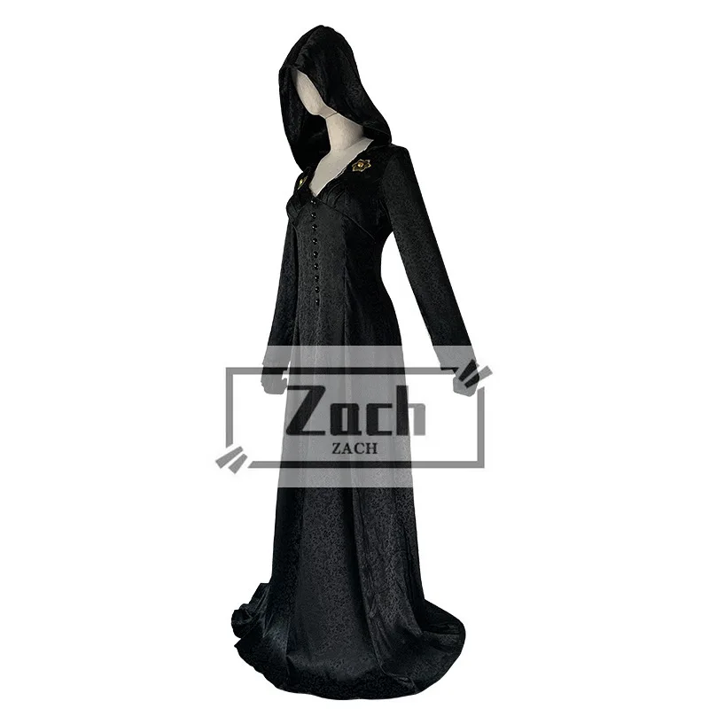 فستان ملكة مصاص الدماء مع قلادة ، قرية شريرة ، بيلا ، إيزابيلا ، روب ، زي تنكري ، ملابس مسائية ، هالوين ، حفلة فاخرة