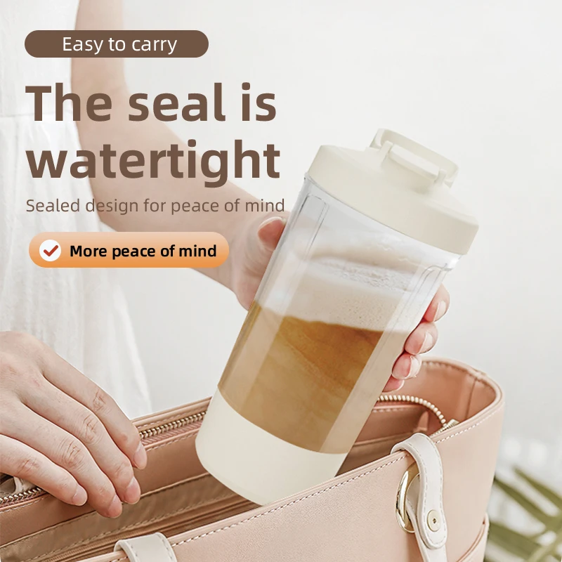 400ml Electric Shaker Bottle, with automatic mixing and self-cleaning functions, USB rechargeable, for coffee or protein shakes