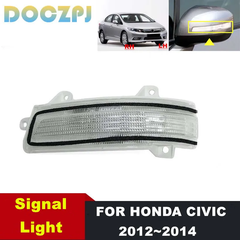 

1 шт. указатель поворота бокового зеркала заднего вида 34350-TM0-H01 для HONDS CIVIC 2012-2014 для CITY 2009-2014 GM2 GM3 для JADE 2014-2017