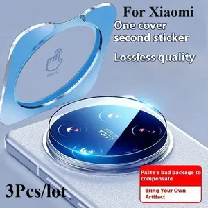 Bilashmart 3  Glue Camera Lens Tempered Glass Xiaomi Mix Fold4 POCO F7 Pro Mi 14 15 Ultra Redmi K80 Pro Film Lens Cover