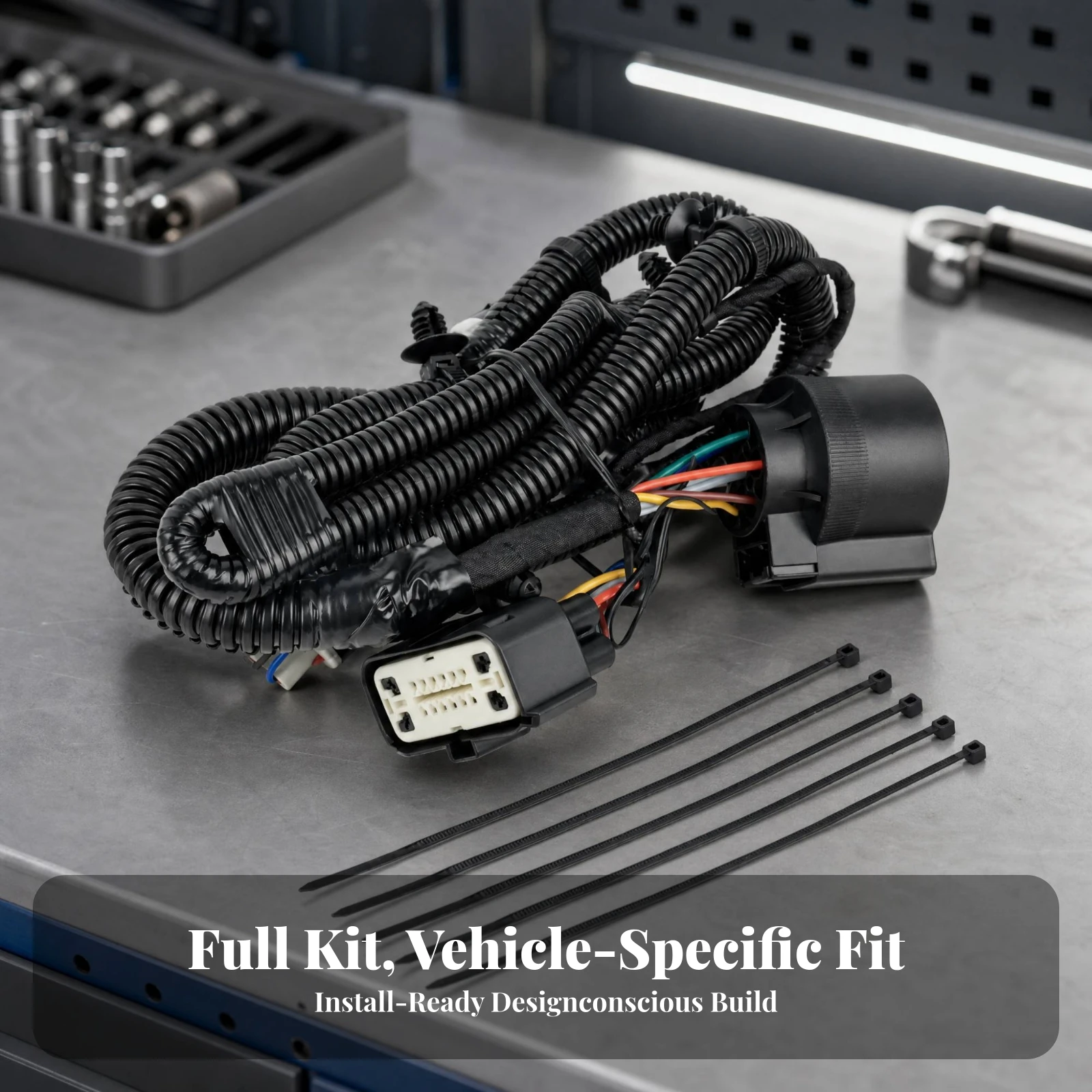 Towing Connection Assembly Insulated HL3Z-13A576-D Trailer Wiring Harness Towing Electrical Connection Kit Direct Replacement