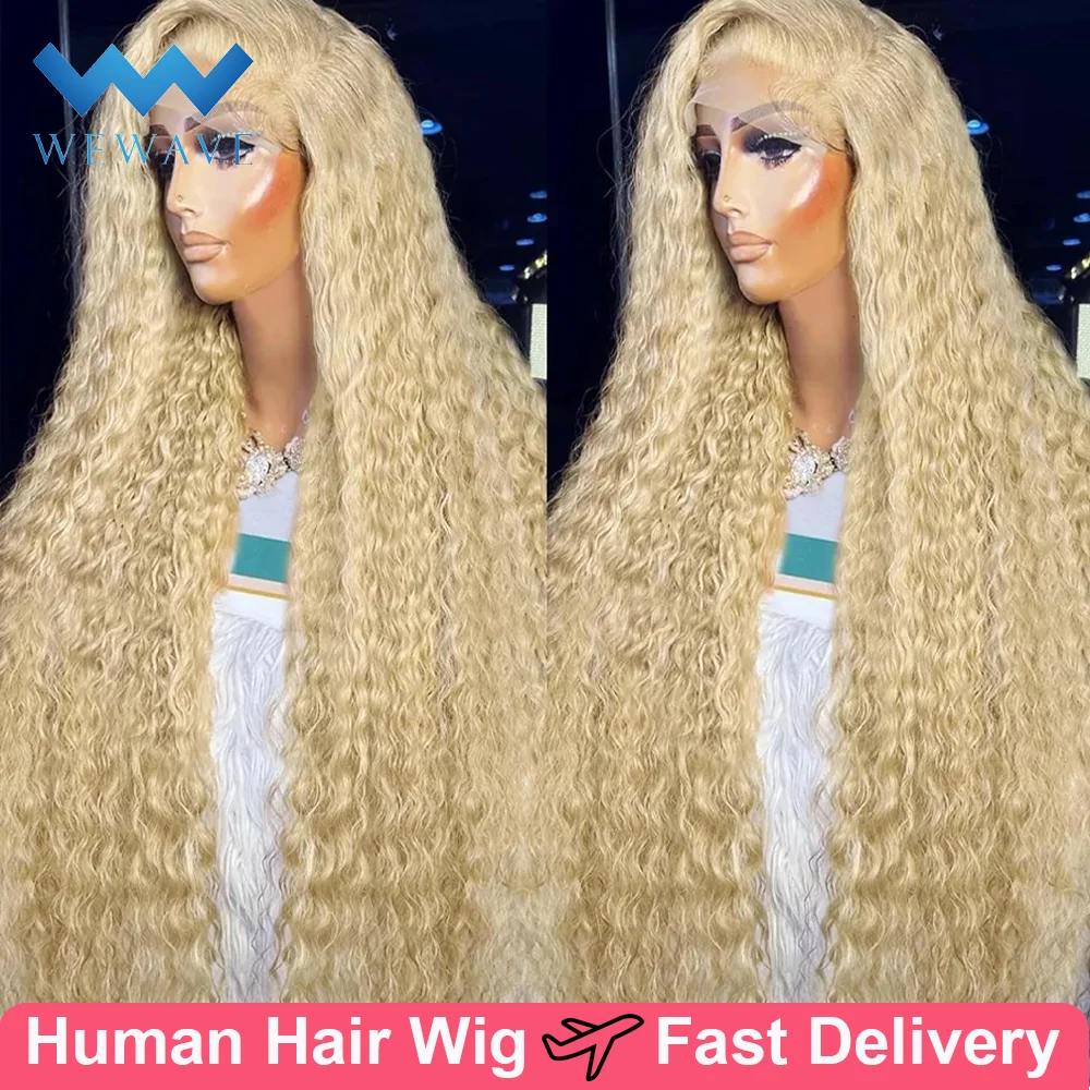 30 inch 613 Deep Wave Lace Front Wig Human Hair 13x6 Blonde Lace Front Wigs 613 13x4 Lace Front Wig Glueless Wig Human Hair 100%