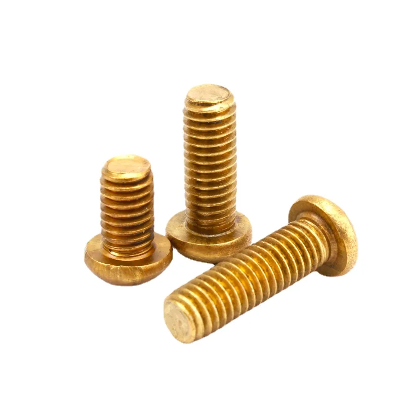 Copper round machine copper round head cross machine tooth screw brass pan head screw pure copper screwM5M6