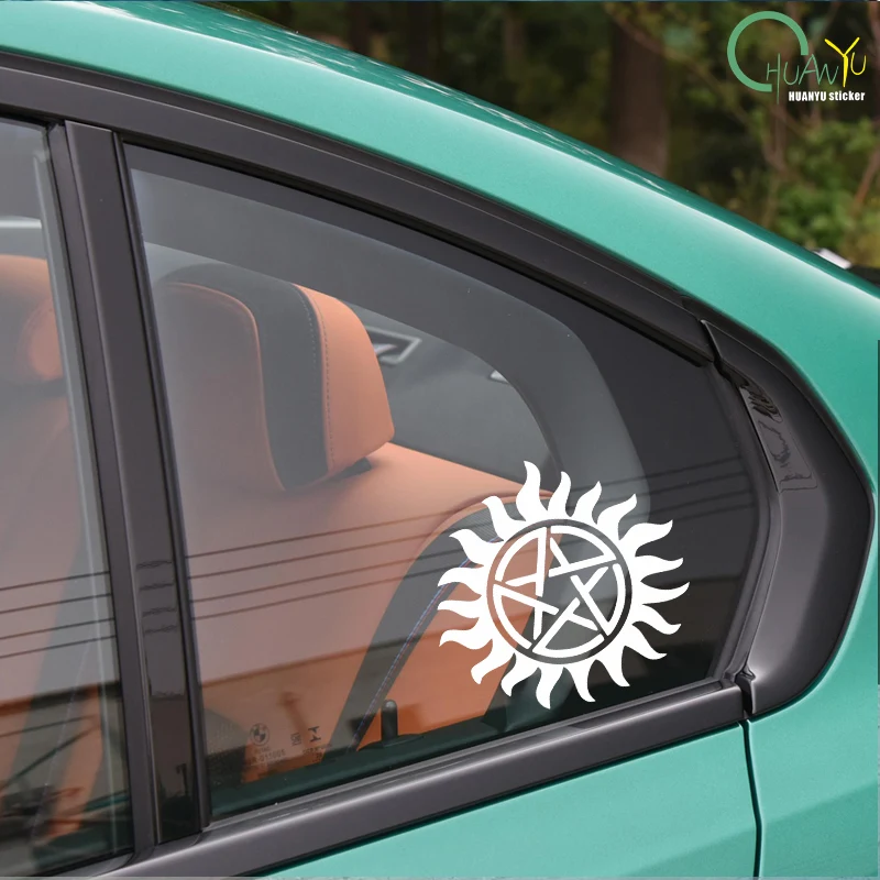 Pentagram Creative Car Stickers Supernatural Reflective Vinyl Decals