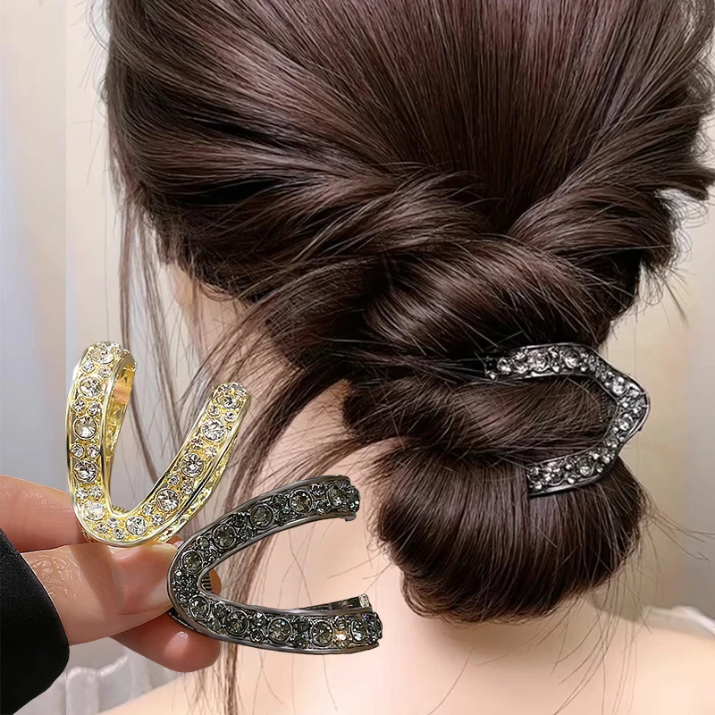 Neue Mini Strass Haar Clip Krabben Frauen Haar Klaue Kleine Mode Koreanische Metall Hohe Pferdeschwanz Haarnadeln Kopfschmuck Haar Zubehör