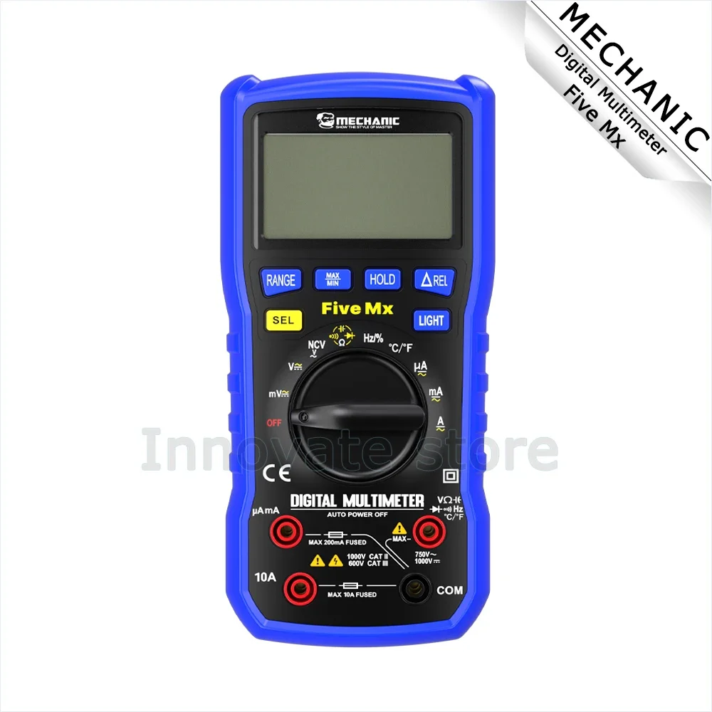 MECHANIC Five Mx Digital Multimeter Four-bit Semi NCV Measurement Temperature Detection High-precision Anti Burn True RMS Tester