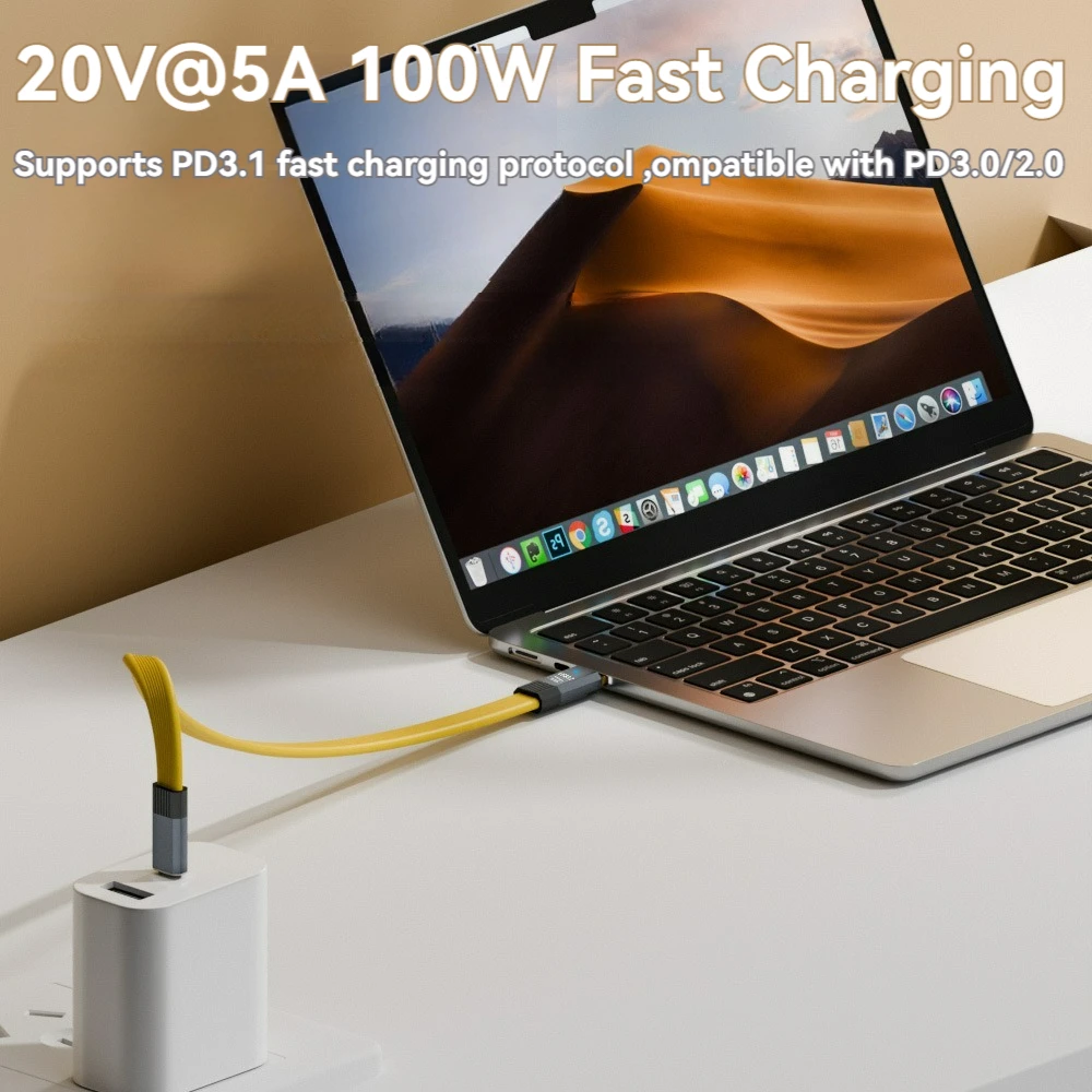 Type-c USB 3.2 20gbps Statisztikai adatok Vezeték Alatámaszt 8K kijelző USB C 5A 100W gyorsan töltés Csekély FPC Telefonzsinór számára Notebook Mozgékony telefont áram bankomat